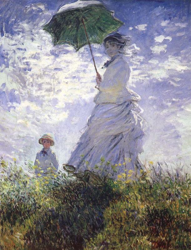 Claude Monet A woman with a parasol Spain oil painting art